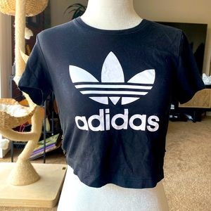 Adidas short sleeve crop top